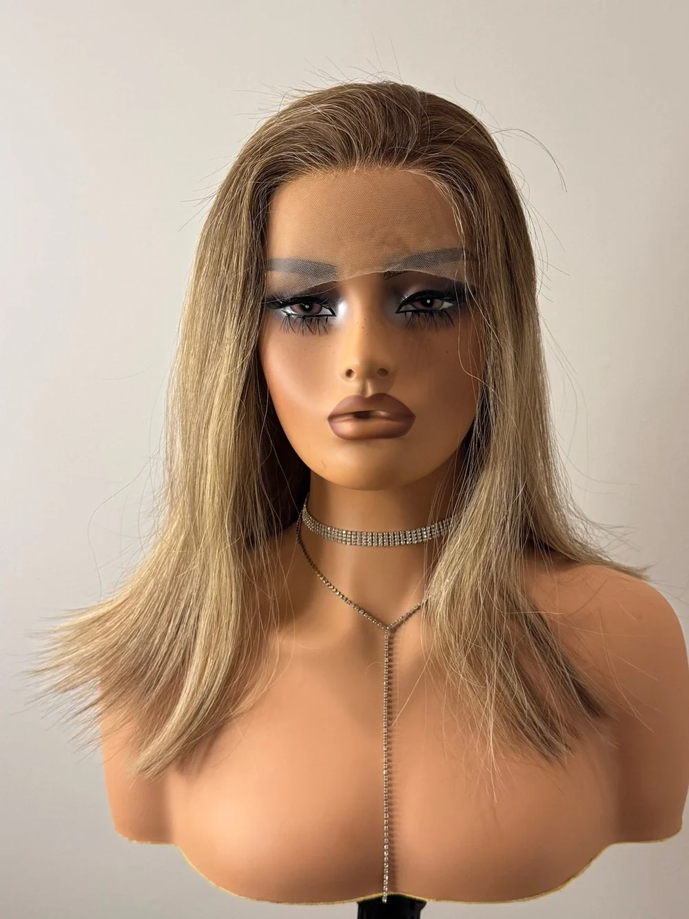 Luxury 16” Human Hair Jewish Wig / Sheitel | 13x4 Lace Front